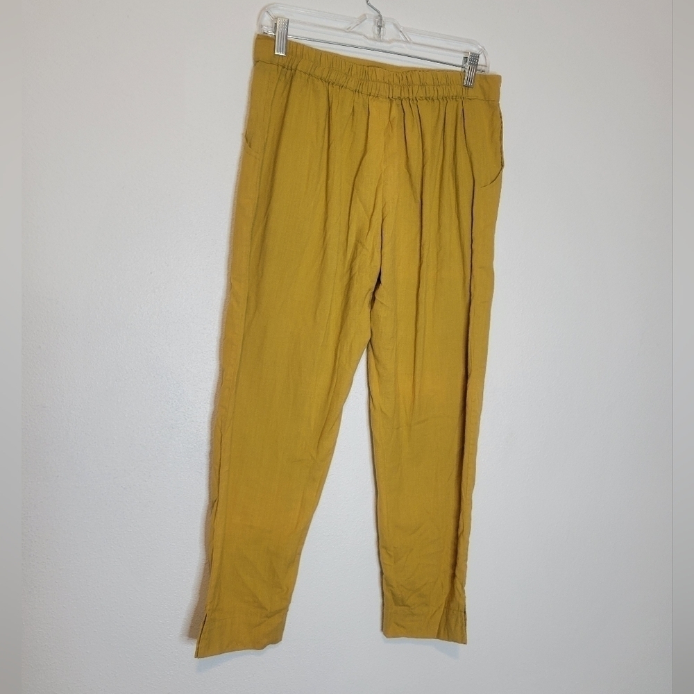 Maelu size s linen pullon elastic waist pants